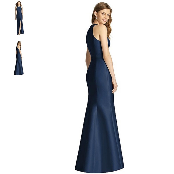 BELLA BRIDESMAID DRESS, Dessy Group, Midnight Navy, Size 10 - Picture 2 of 4